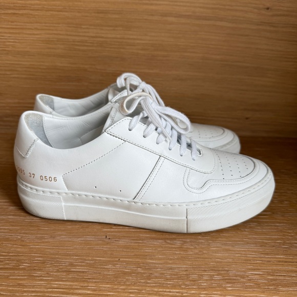Woman Common Projects Leather BBall Sneakers - Picture 5 of 8